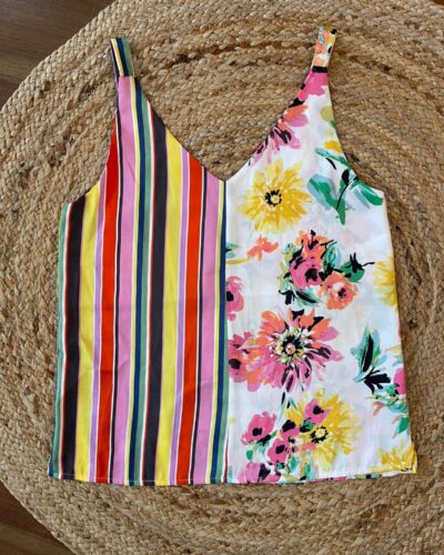 musculosa razo estampada